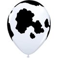 Tistheseason 11 in. Holstein Cow Latex Balloon - White TI1372642